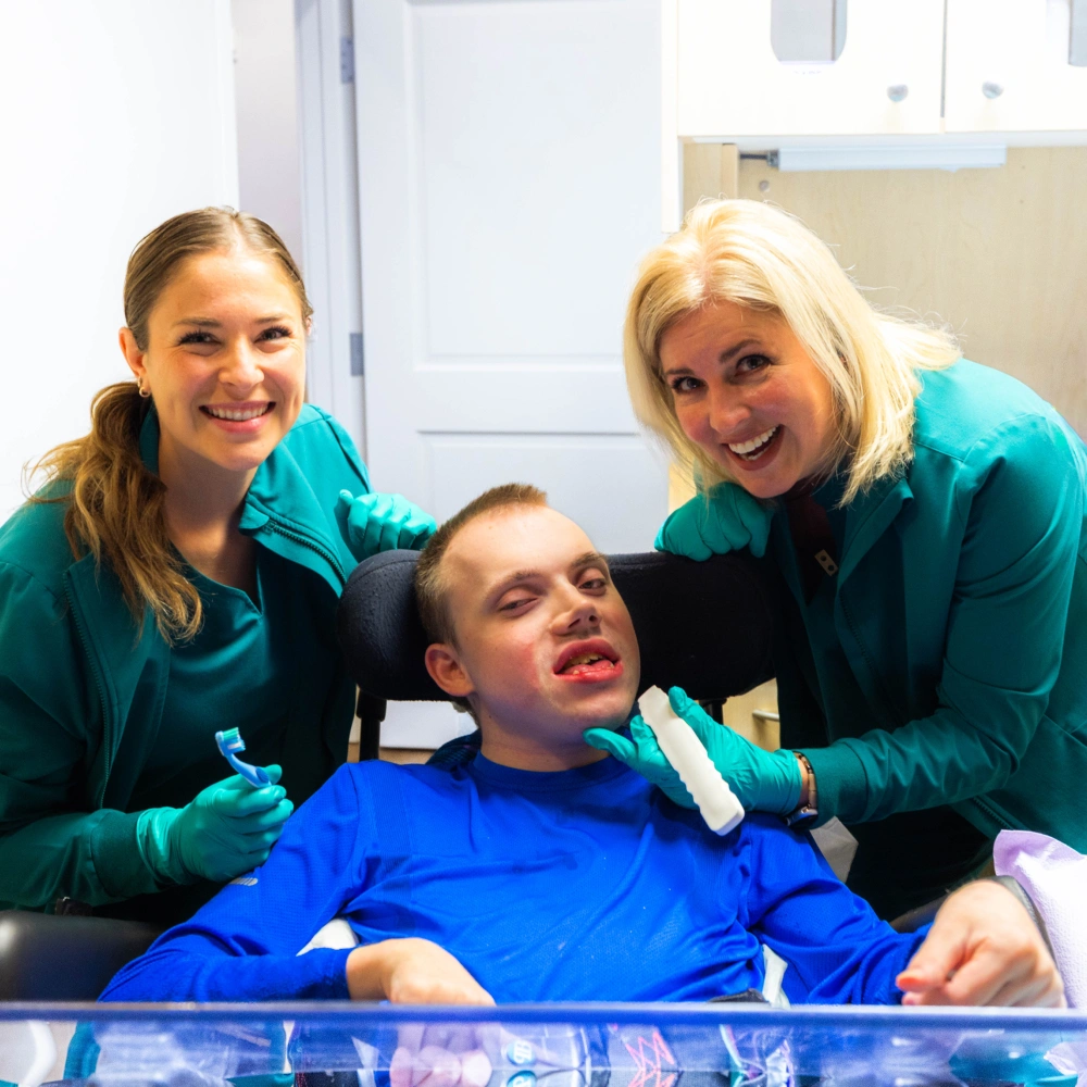 one of our dental work stations
