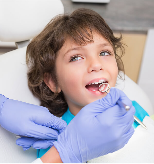 boy at the dentist
