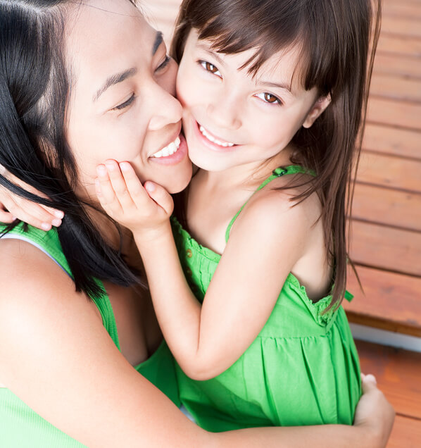 mom and daughter