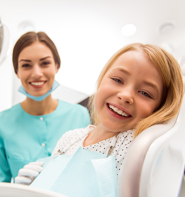 girl at the dentist